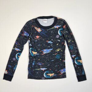 Hanna Andersson Discover The Sky Space Long John Pajama Shirt sz 140 cm US 10